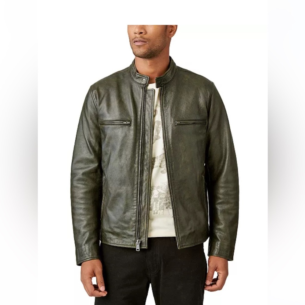 Lucky brand Bonneville Racer leather jacket.